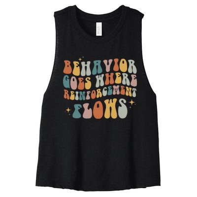 Behavior Goes Where Reinforcement Flows ABA Women's Racerback Cropped Tank