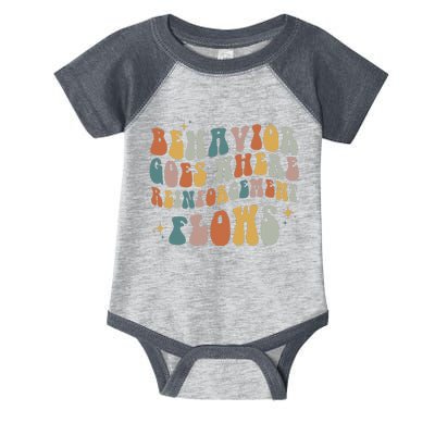 Behavior Goes Where Reinforcement Flows ABA Infant Baby Jersey Bodysuit