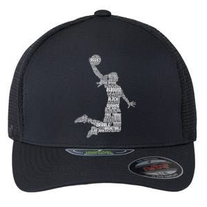 Basketball Girl Wo Girls Flexfit Unipanel Trucker Cap