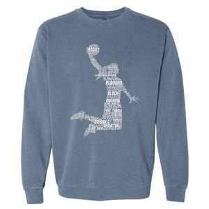 Basketball Girl Wo Girls Garment-Dyed Sweatshirt