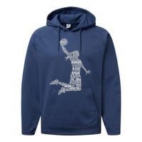 Basketball Girl Wo Girls Performance Fleece Hoodie