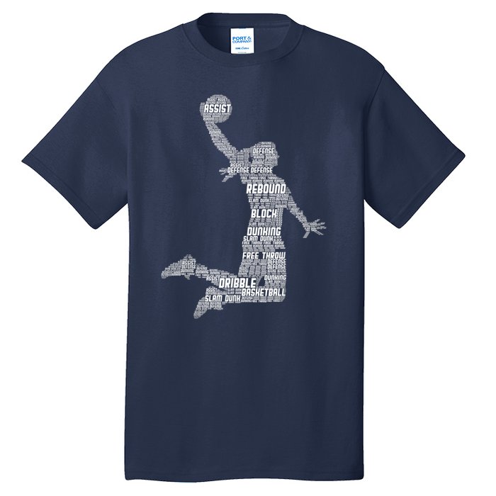 Basketball Girl Wo Girls Tall T-Shirt