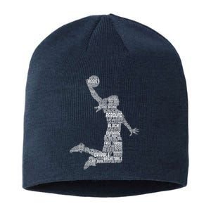 Basketball Girl Wo Girls Sustainable Beanie