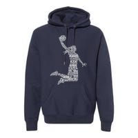 Basketball Girl Wo Girls Premium Hoodie