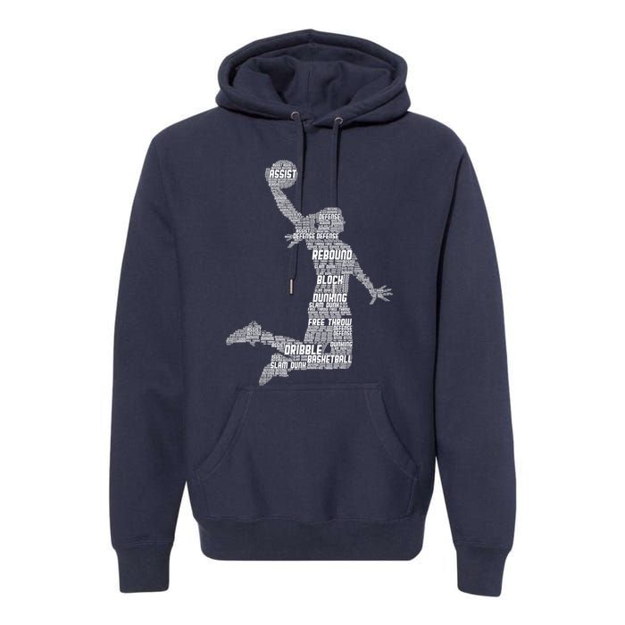 Basketball Girl Wo Girls Premium Hoodie