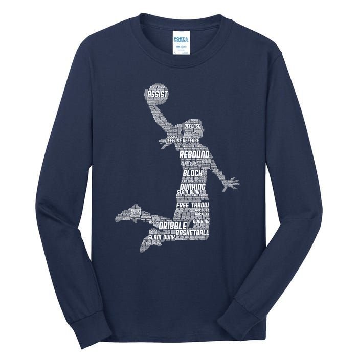 Basketball Girl Wo Girls Tall Long Sleeve T-Shirt