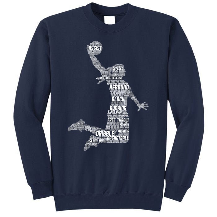 Basketball Girl Wo Girls Tall Sweatshirt