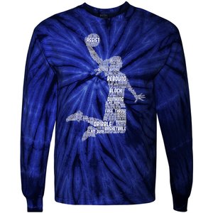 Basketball Girl Wo Girls Tie-Dye Long Sleeve Shirt