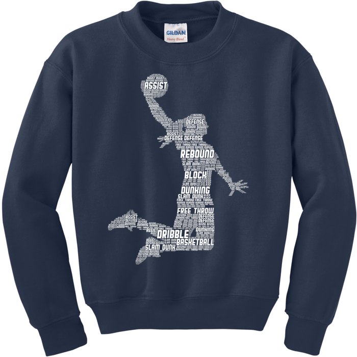 Basketball Girl Wo Girls Kids Sweatshirt