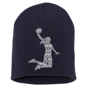 Basketball Girl Wo Girls Short Acrylic Beanie