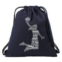 Basketball Girl Women Drawstring Bag