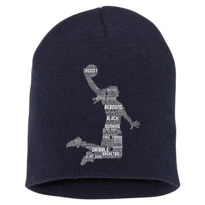 Basketball Girl Women Short Acrylic Beanie