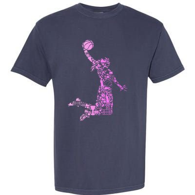 Basketball Girl Women Garment-Dyed Heavyweight T-Shirt