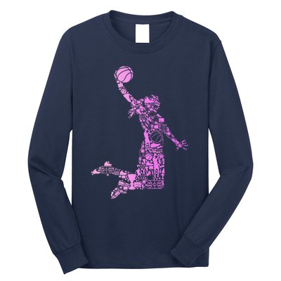 Basketball Girl Women Long Sleeve Shirt