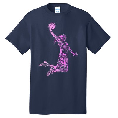 Basketball Girl Women Tall T-Shirt