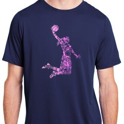 Basketball Girl Women Adult ChromaSoft Performance T-Shirt