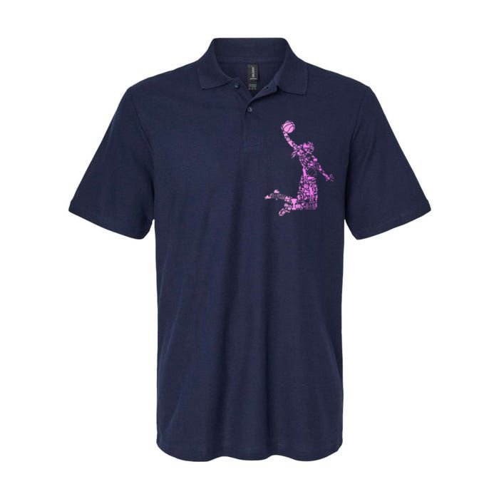 Basketball Girl Women Softstyle Adult Sport Polo