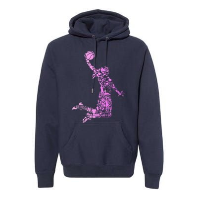 Basketball Girl Women Premium Hoodie