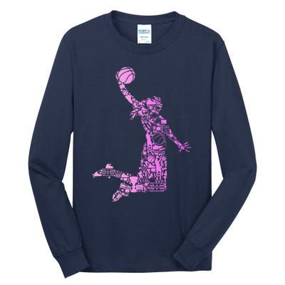 Basketball Girl Women Tall Long Sleeve T-Shirt