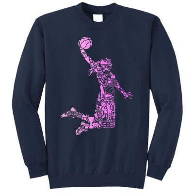 Basketball Girl Women Tall Sweatshirt