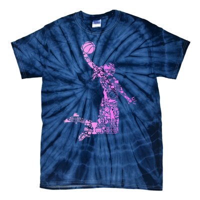 Basketball Girl Women Tie-Dye T-Shirt