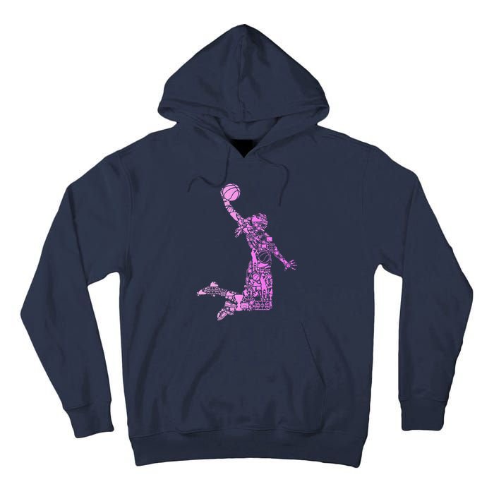 Basketball Girl Women Tall Hoodie