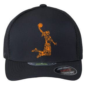 Basketball Girl Women Flexfit Unipanel Trucker Cap