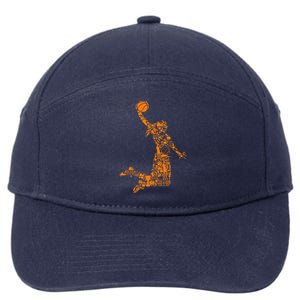 Basketball Girl Women 7-Panel Snapback Hat