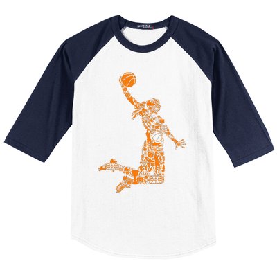 Basketball Girl Women Baseball Sleeve Shirt