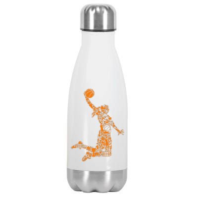 Basketball Girl Women Stainless Steel Insulated Water Bottle