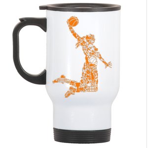 Basketball Girl Women Stainless Steel Travel Mug