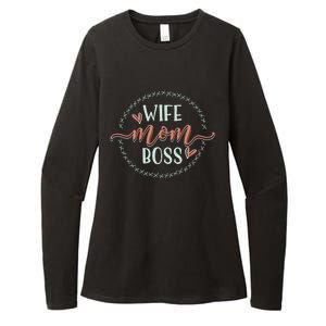 Boss Gift Wife Mom Boss Gift Womens CVC Long Sleeve Shirt