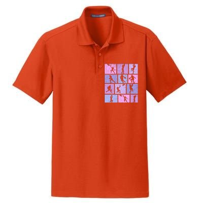 Basketball Girl Women Dry Zone Grid Polo