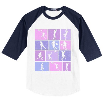 Basketball Girl Women Baseball Sleeve Shirt