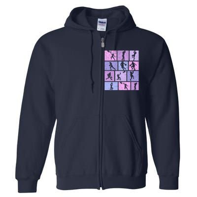 Basketball Girl Women Full Zip Hoodie