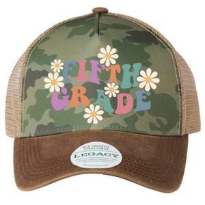 Boho Groovy Wavy Fifth Grade Gift Legacy Tie Dye Trucker Hat