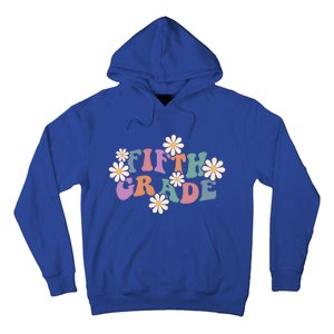 Boho Groovy Wavy Fifth Grade Gift Hoodie