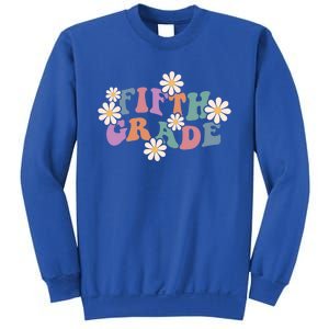 Boho Groovy Wavy Fifth Grade Gift Sweatshirt