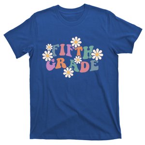 Boho Groovy Wavy Fifth Grade Gift T-Shirt