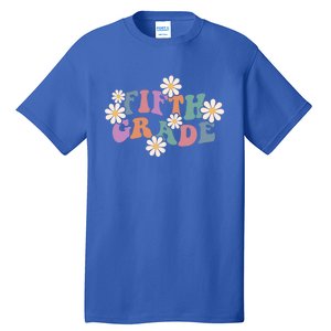 Boho Groovy Wavy Fifth Grade Gift Tall T-Shirt