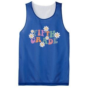 Boho Groovy Wavy Fifth Grade Gift Mesh Reversible Basketball Jersey Tank