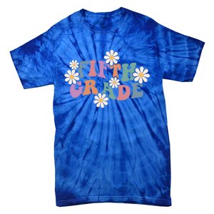 Boho Groovy Wavy Fifth Grade Gift Tie-Dye T-Shirt