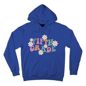 Boho Groovy Wavy Fifth Grade Gift Tall Hoodie