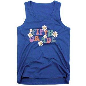 Boho Groovy Wavy Fifth Grade Gift Tank Top