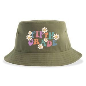 Boho Groovy Wavy Fifth Grade Gift Sustainable Bucket Hat