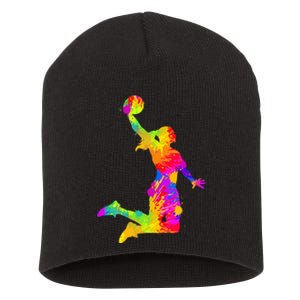 Basketball Girl Women Short Acrylic Beanie