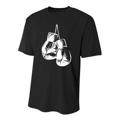 Boxer Gift With Touch Boxing Gloves Cute Gift Youth Performance Sprint T-Shirt