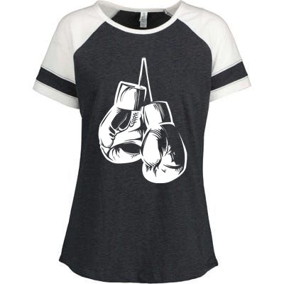 Boxer Gift With Touch Boxing Gloves Cute Gift Enza Ladies Jersey Colorblock Tee