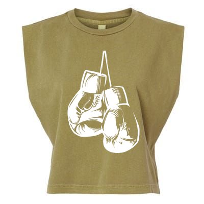 Boxer Gift With Touch Boxing Gloves Cute Gift Garment-Dyed Women's Muscle Tee