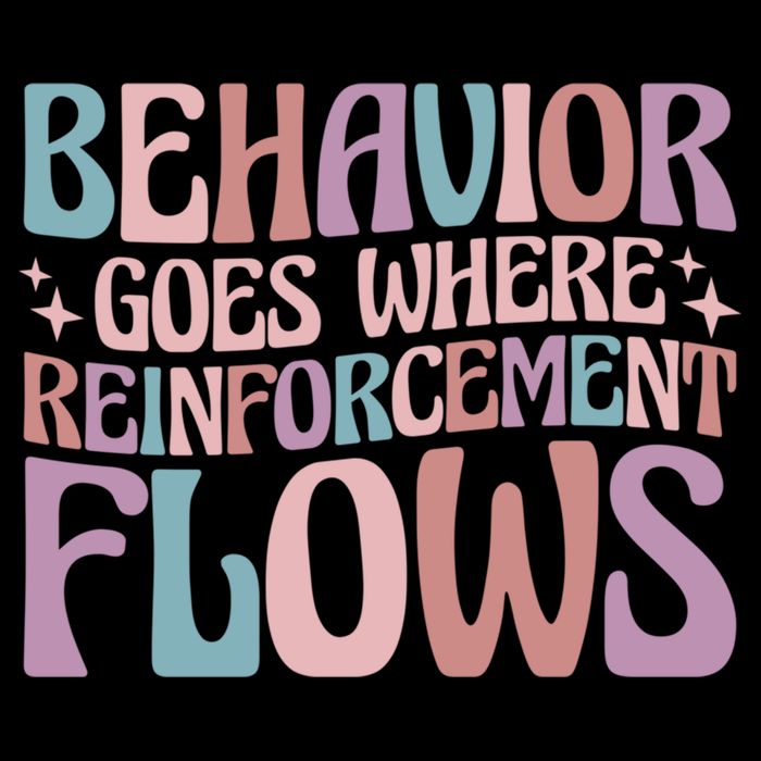 Behavior Goes Where Reinforcement Flows Behavior Analyst Cute Gift Flat Bill Trucker Hat